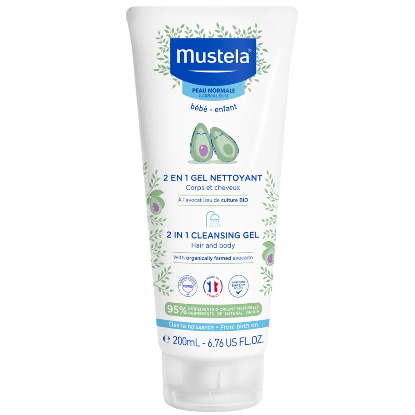 Mustela 2-in-1 Hair & Body Wash 200ML