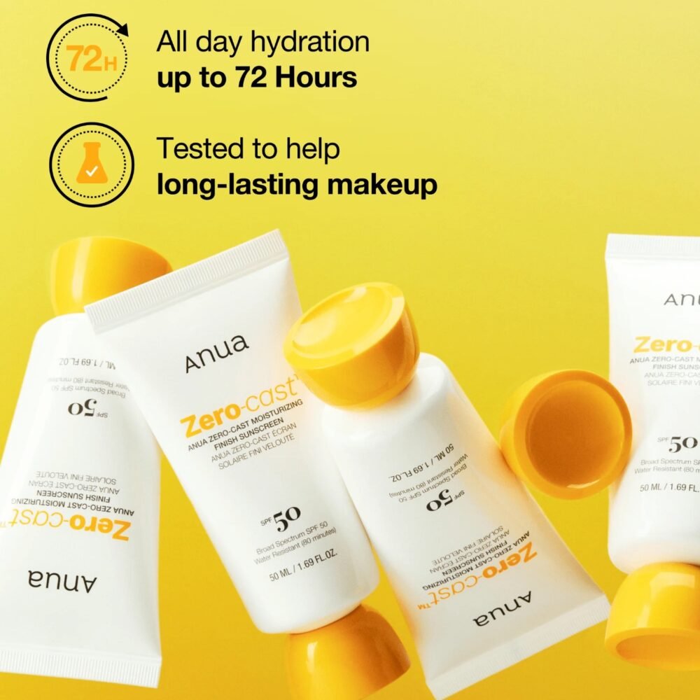Anua Zero Cast Moisturizing Finish Sunscreen SPF50+ PA++++ – 50ML