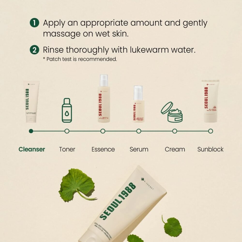 K Secret Seoul 1988 Cleansing Foam – Pine Cica