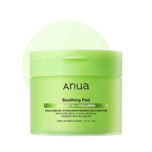 Anua Azelaic Acid 10% + Hyaluron Redness Soothing Pad – 90 Pads