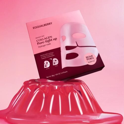 EQQUALBERRY Collagen Pore-Tight Up Hydrogel Mask (4 Sheets)