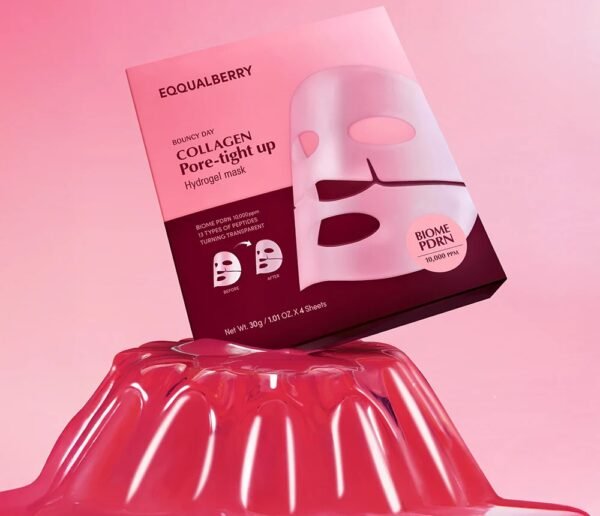 EQQUALBERRY Collagen Pore-Tight Up Hydrogel Mask (4 Sheets)
