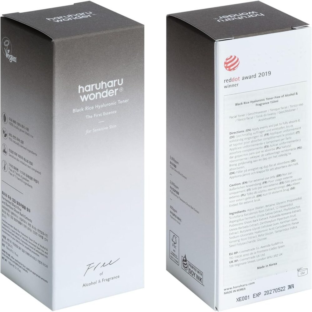 HaruHaru Wonder Black Rice Hyaluronic Toner – 150ml