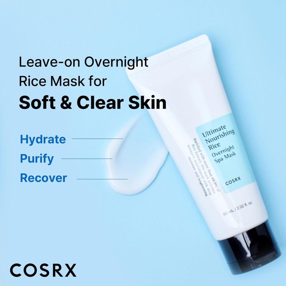 COSRX Ultimate Nourishing Rice Overnight Spa Mask – 60ml