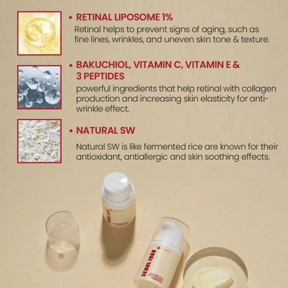 K Secret Seoul 1988 Cream Retinal Liposome 1% + Fermented Rice 50ML