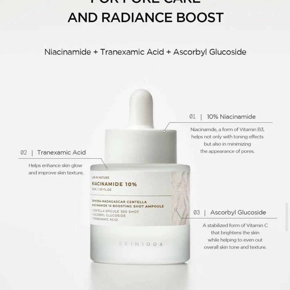 Skin1004 Centella Niacinamide 10 Boosting Shot Ampoule