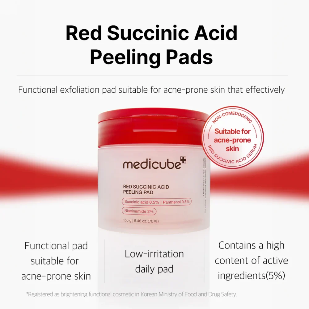 Medicube Red Succinic Acid Peeling Pad - 70 Pads
