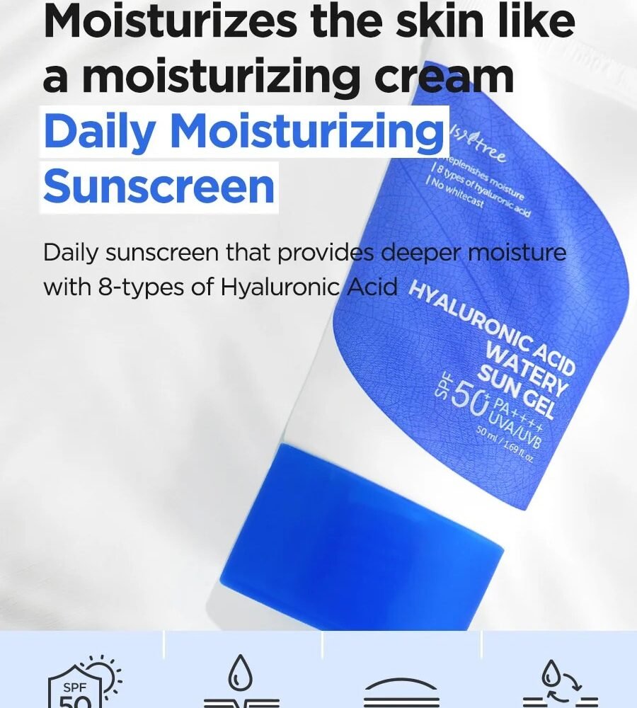 Isntree Hyaluronic Acid Watery Sun Gel SPF50+ PA++++