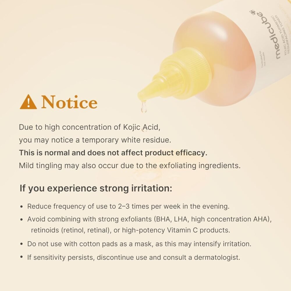 Medicube Kojic Acid Turmeric Resurfacing Toner – 250ml