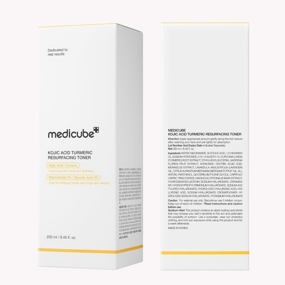 Medicube Kojic Acid Turmeric Resurfacing Toner – 250ml