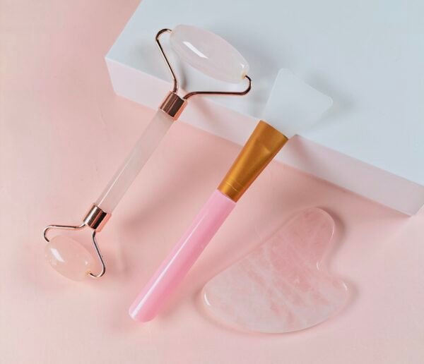 Gua Sha, Jade Roller & Brush Set