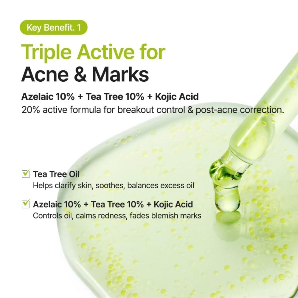 Purito Seoul Azelaic Acid 10% + Kojic + Azulene Serum – 30 ml