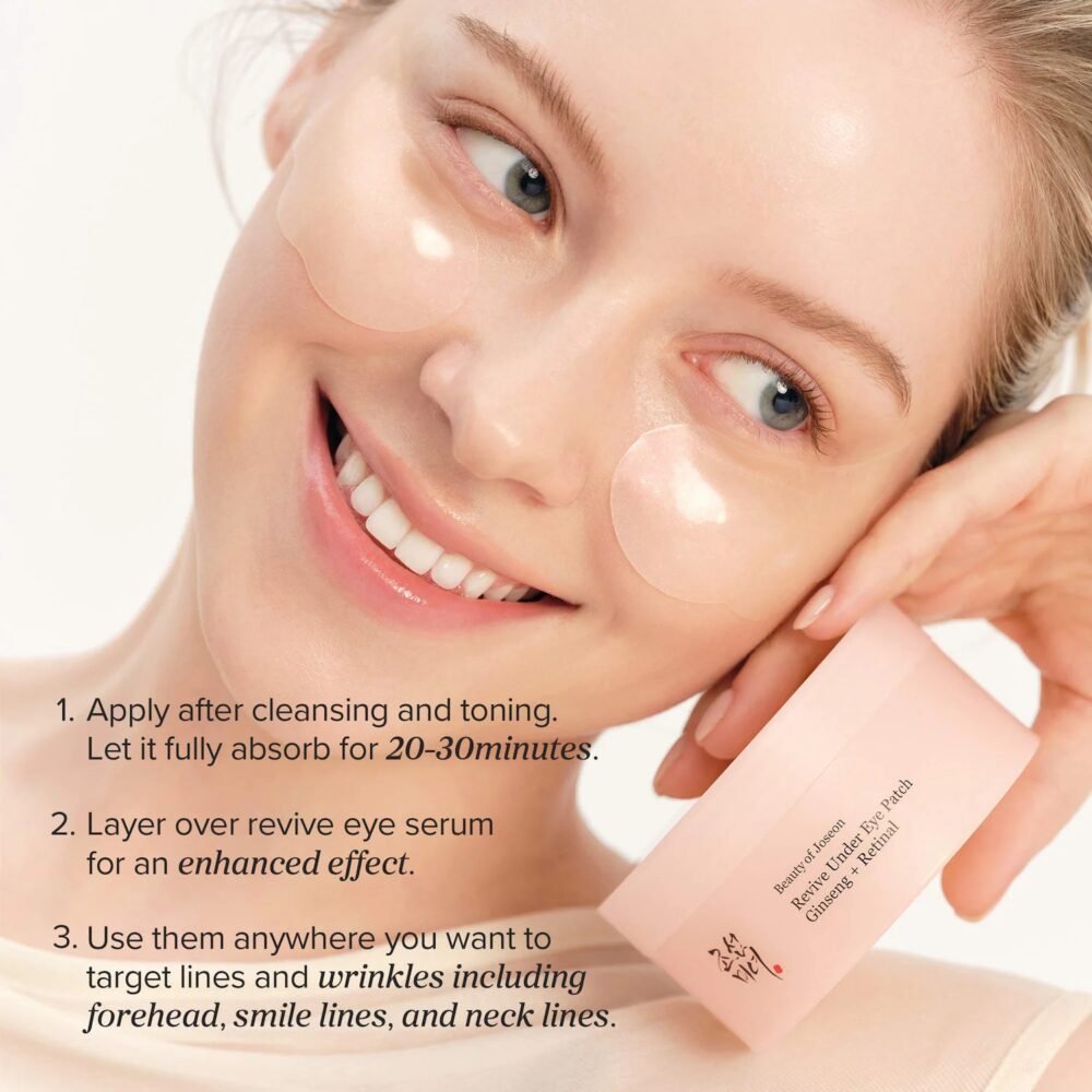 Beauty of Joseon Revive Under Eye Patch (Ginseng + Retinal) – 60 patches