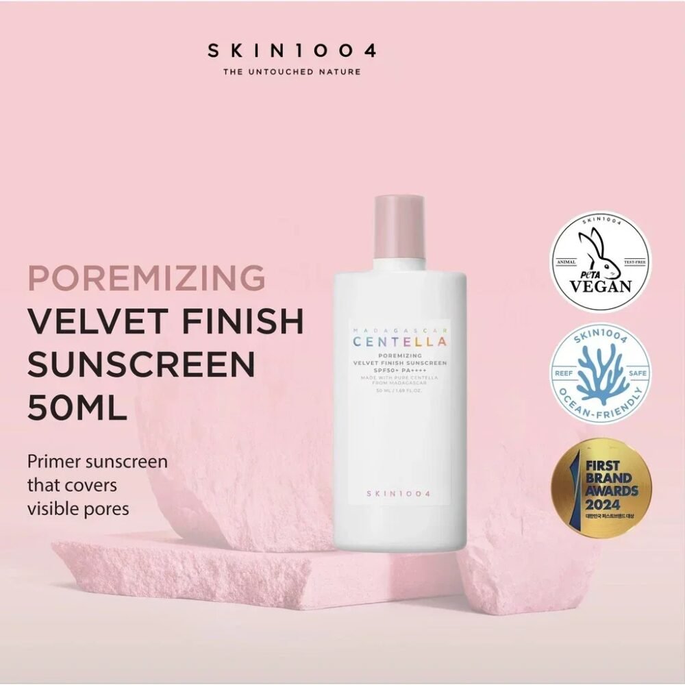SKIN1004 Centella Poremizing Velvet Finish Sunscreen – SPF Protection & Pore-Blurring Care