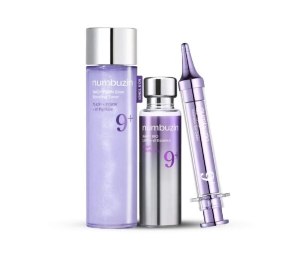 Numbuzin No. 9 Eye Cream, Essence & Toner Combo-Brightening , Anti-Aging Eye & Face Skincare Set