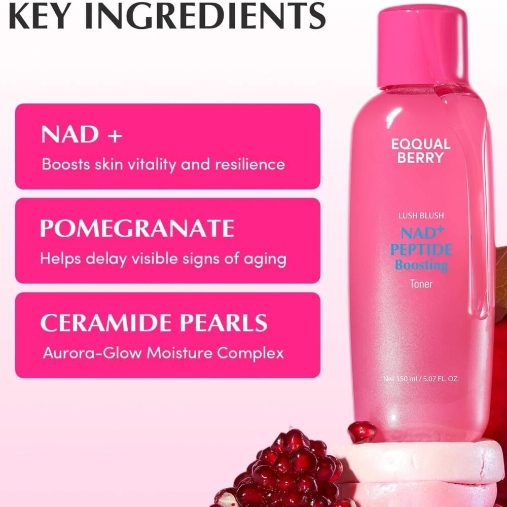 Eqqualberry NAD+ Peptide Boosting Toner