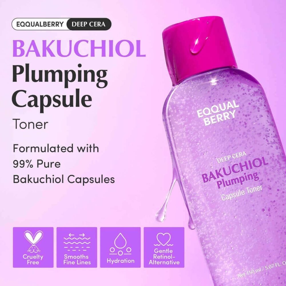 EQQUALBERRY Bakuchiol Plumping Capsule Toner