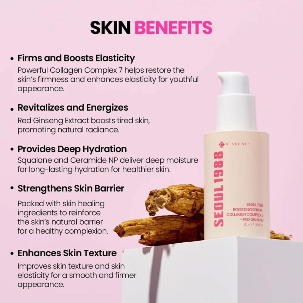 Seoul 1988 Boosting Serum: Collagen Complex 7 + Red Ginseng