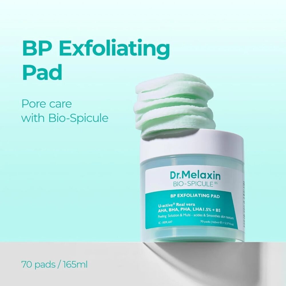 Dr. Melaxin Bio Spicule BP Exfoliating Pad (70 Pads, 165ml)