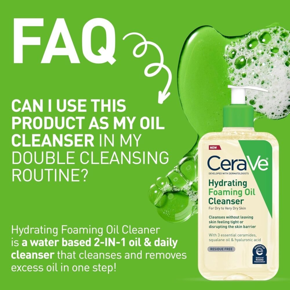 CeraVe Hydrating Foaming Oil Cleanser (8oz / 236ml)