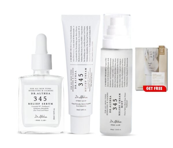 Dr. Althea 345 Relief Line Combo + FREE 345 Sheet Mask