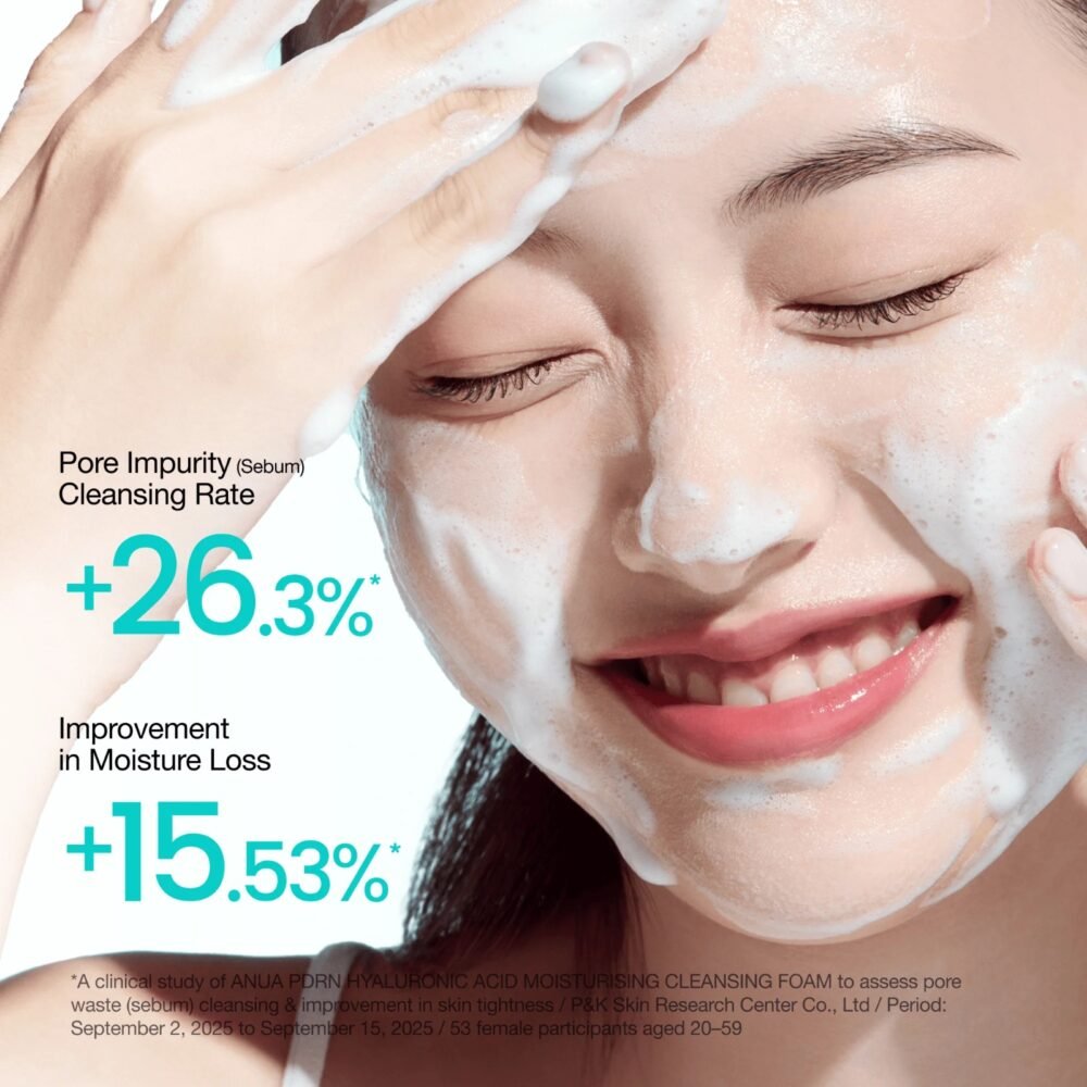 Anua PDRN Hyaluronic Acid Moisturizing Cleansing Foam (150ml)