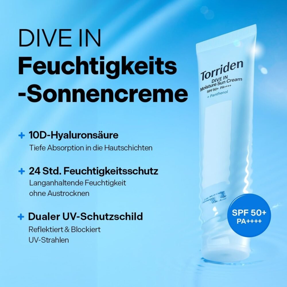 Torriden Dive-In Watery Moisture Sun Cream SPF 50+ PA++++ (60ml)