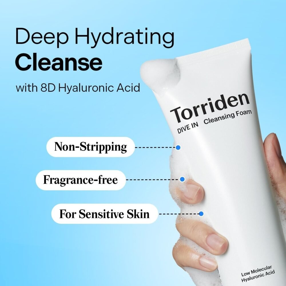 Torriden Dive-In Low Molecular Hyaluronic Acid Cleansing Foam (150ml)