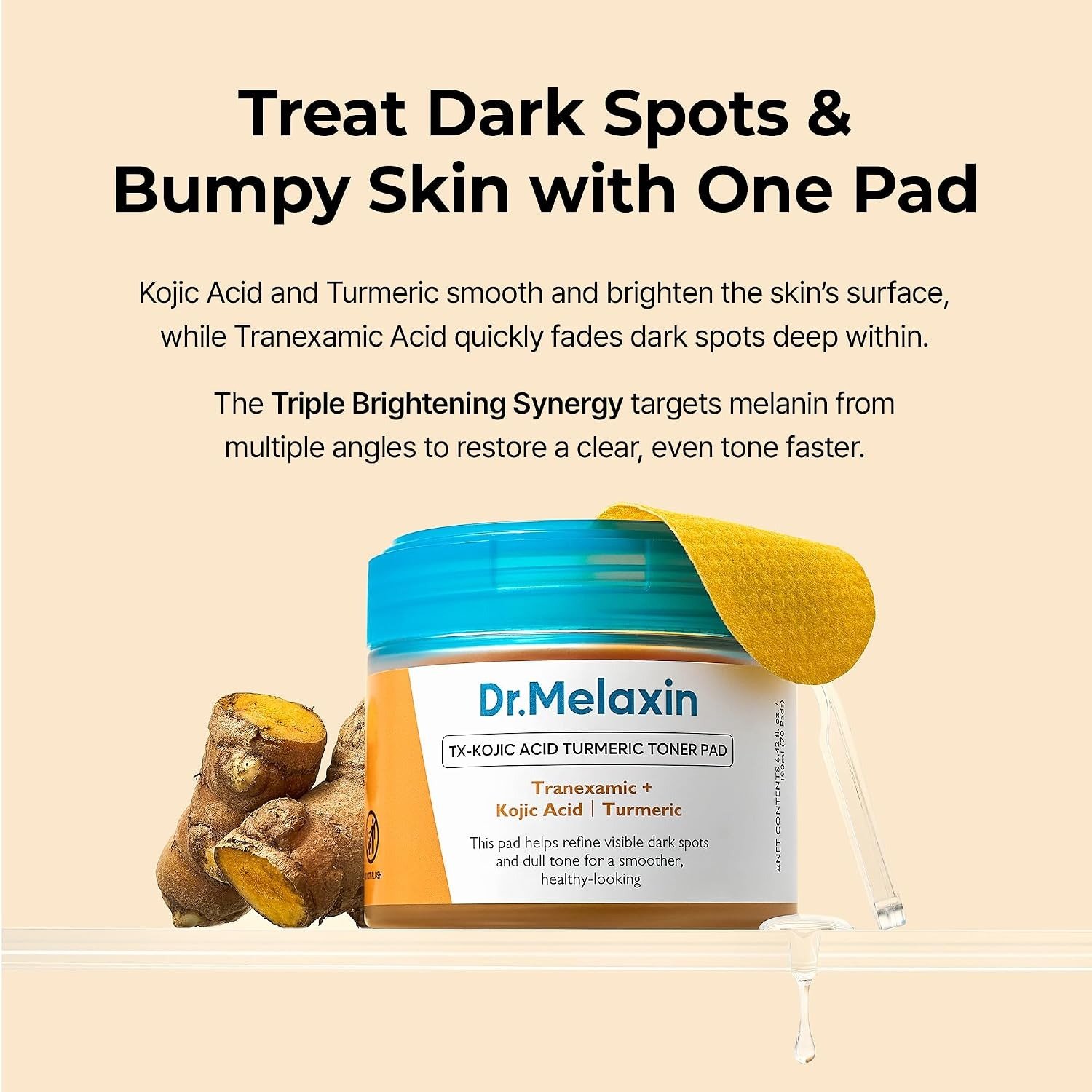 Dr. Melaxin TX-Kojic Acid Turmeric Toner Pad (70 pads / 190ml)