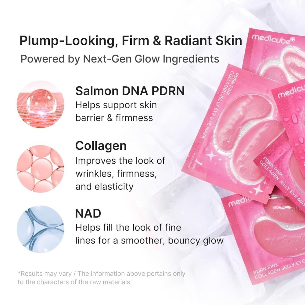 Medicube PDRN Pink Collagen Jelly Eye Mask (28 Pairs)